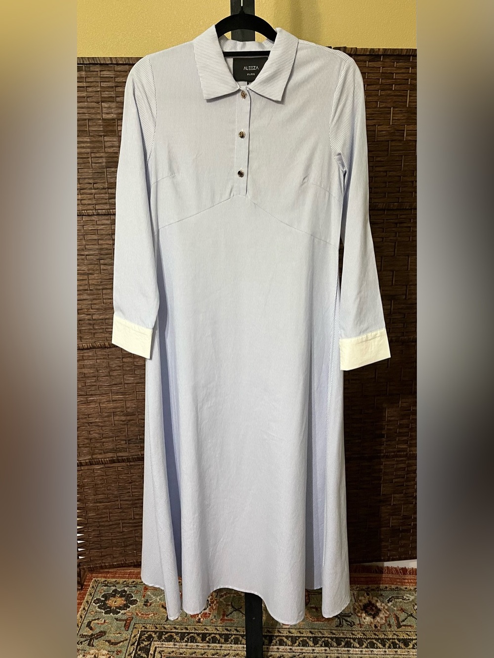 New Aleeza Paris Striped Shirt Dress – Size XS - Picture 3 of 8